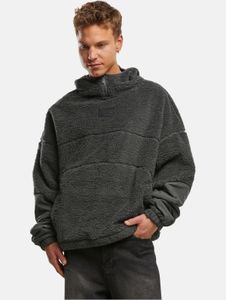 weicher Karl Kani Herren Hoodie Rippbündchen Kapuze Anthrazit