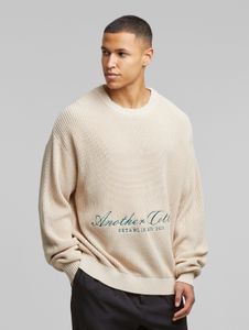 weiches Another Cotton Lab Herren Sweatshirt mit Baumwolle Weiß