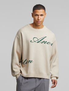 modernes Another Cotton Lab Herren Sweatshirt Beige