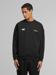 weiches Another Cotton Lab Herren Sweatshirt mit Baumwolle Schwarz