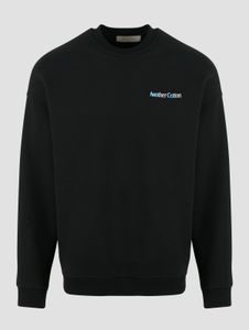 Sudadera moderna para hombre de Another Cotton Lab, 350 g/m², negra.