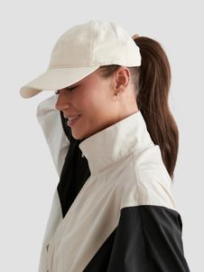 Casual aim'n women's cap with zip-up hood, cotton, beige