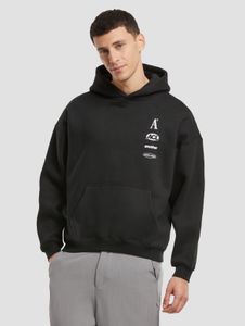 Sudadera con capucha para hombre Casual Another Cotton Lab, color gris.
