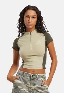 bequemes Felicious Damen T-Shirt Stretch mit Baumwolle Grün