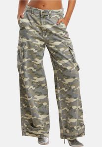 stylische Felicious Damen Jeans mit Baumwolle Camouflage