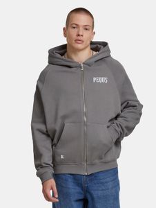 bequemer PEQUS Herren Hoodie mit Baumwolle Grau