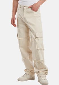 lässige Karl Kani Herren Jeans mit Baumwolle Weiß