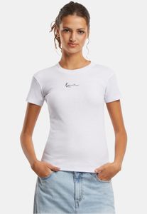 Modern Karl Kani women's stretch T-shirt with cotton, white