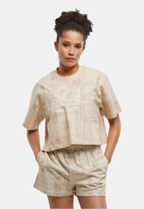 sportliches Karl Kani Damen T-Shirt mit Baumwolle Beige