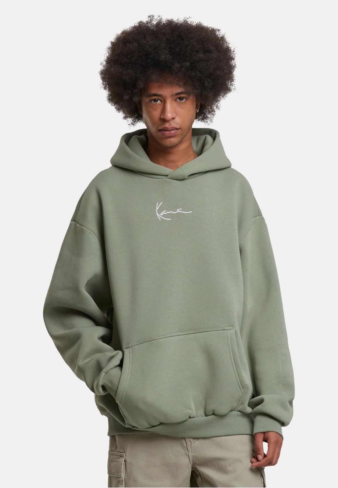 Karl Kani Herren Hoodie mit Kapuze aus Baumwolle Grün