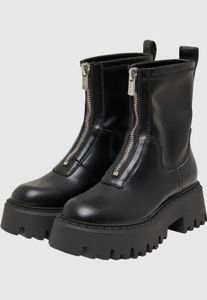 lässige Buffalo Damen Boots Schwarz