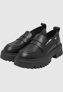 lässiges Buffalo Damen Slipper Schwarz