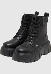 lässige Buffalo Damen Boots Schwarz
