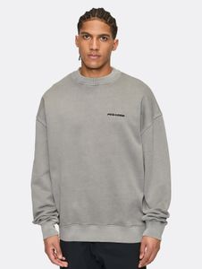 Casual PEGADOR men's sweatshirt with pockets, grey