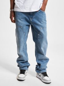 bequeme PEGADOR Herren Jeans Straight Fit mit Baumwolle Blau