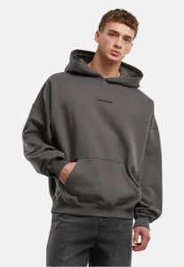 moderner PEGADOR Herren Hoodie Kapuze Oversize mit Baumwolle Grau