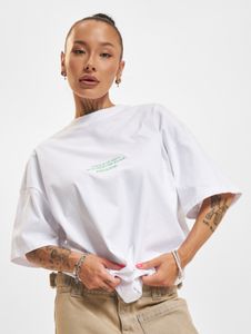 bequemes PEGADOR Damen T-Shirt mit Baumwolle Weiß