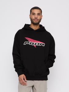 bequemer Pegador Herren Hoodie mit Baumwolle Schwarz