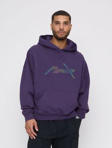 Comfortable PEGADOR men's hoodie with cotton, purple