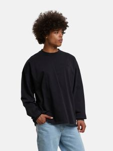 weiches PEGADOR Herren Sweatshirt Oversize mit Baumwolle Schwarz