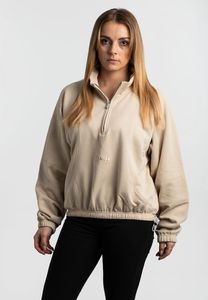 bequemes PEGADOR Damen Sweatshirt mit Baumwolle Beige