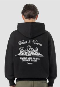 Sweat à capuche oversize décontracté Pegador pour homme, en coton noir