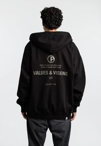 schlichte PEGADOR Herren Jacke mit Baumwolle Schwarz