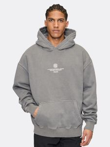 weicher PEGADOR Herren Hoodie mit Baumwolle Grau
