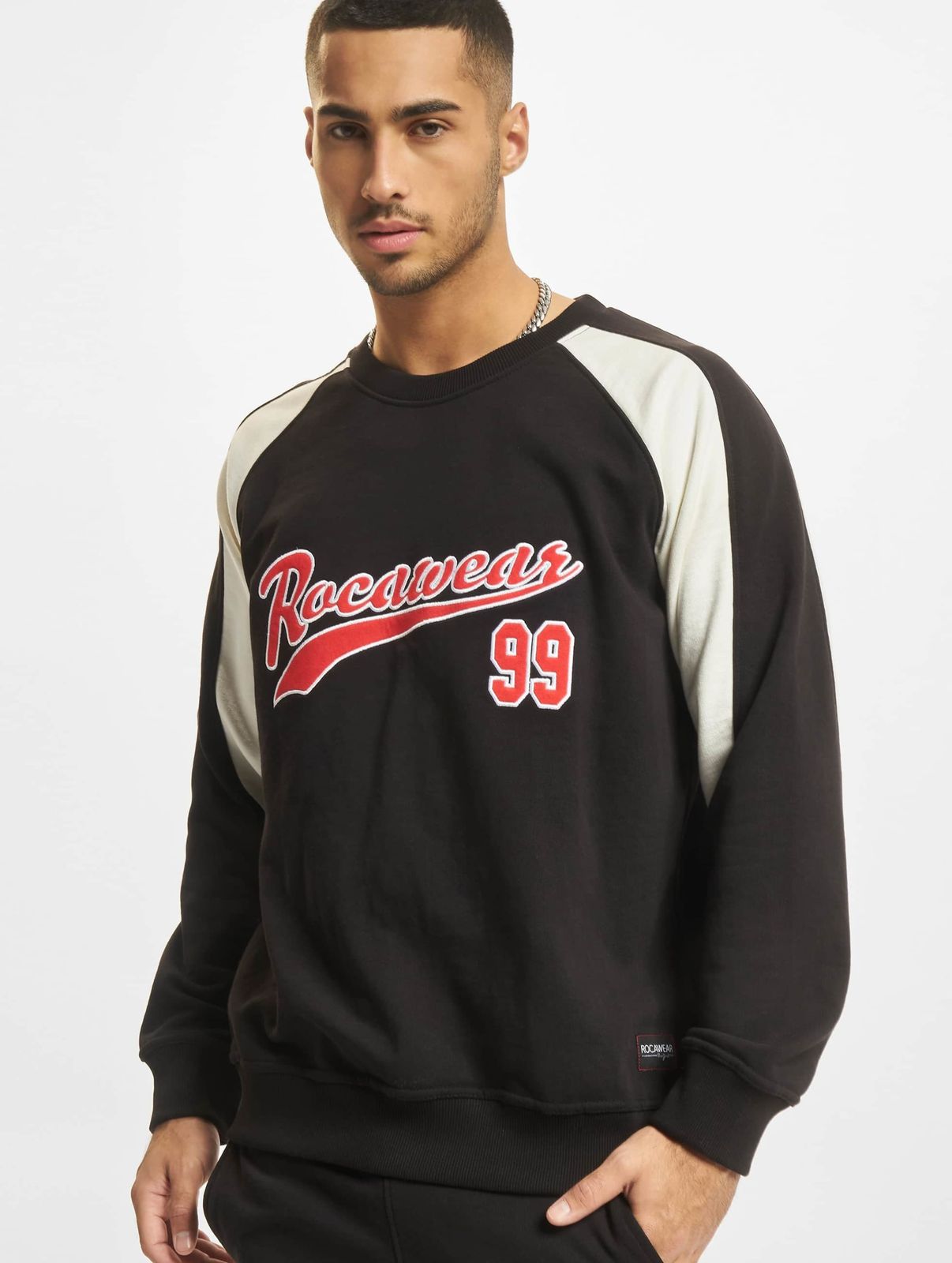 Rocawear Herren Sweatshirt mit Baumwolle in Schwarz