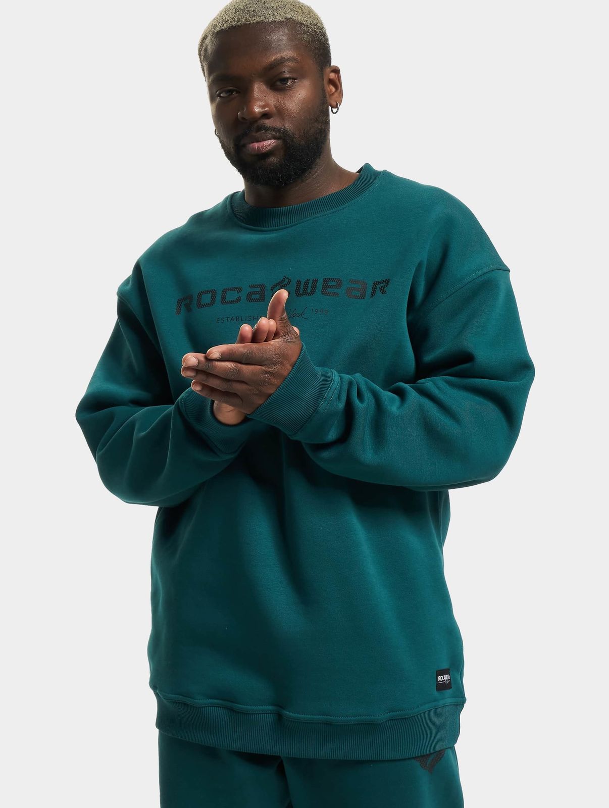 Rocawear Herren Sweatshirt mit Baumwolle Blau