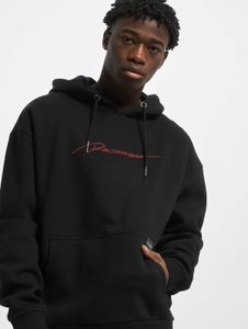 weicher Rocawear Herren Hoodie Kordelzug Taschen mit Baumwolle Schwarz