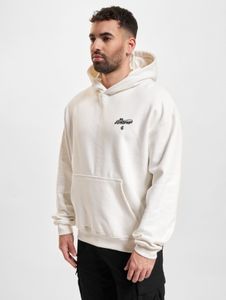 lässiger Rocawear Herren Hoodie Rippbündchen Kapuze mit Baumwolle Weiß