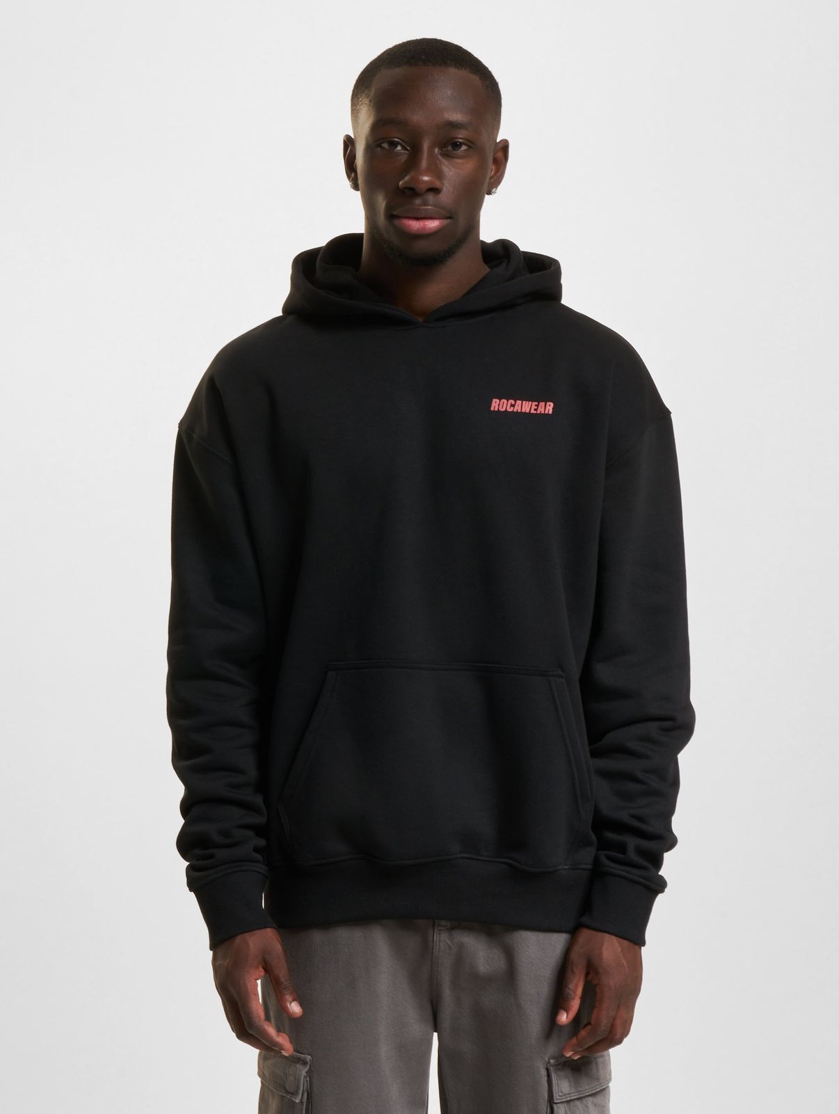 Rocawear Herren Hoodie Oversize mit Baumwolle Schwarz