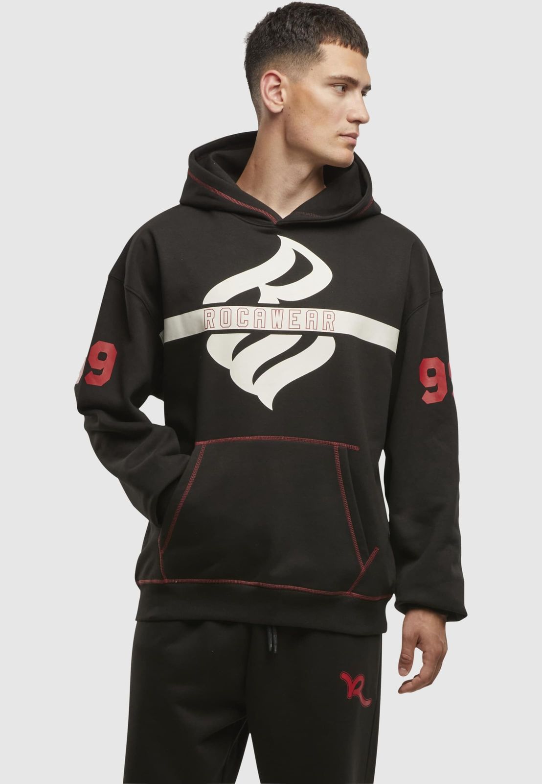 Rocawear Herren Hoodie aus Baumwolle Schwarz