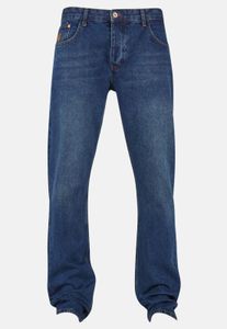 stylische Rocawear Herren Jeans Taschen Straight Fit mit Baumwolle Blau