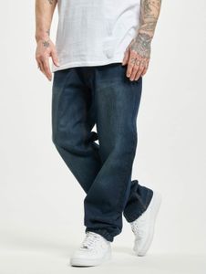 lässige Rocawear Herren Jeans Reißverschluss mit Baumwolle Blau