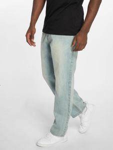 lässige Rocawear Herren Jeans Reißverschluss mit Baumwolle Blau