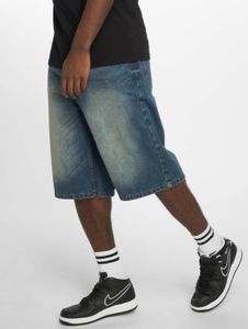 stylische Rocawear Herren Jeans Reißverschluss Taschen mit Baumwolle Blau