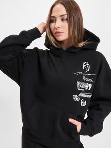 Felpa con cappuccio casual da donna Rocawear, oversize, in cotone, nera