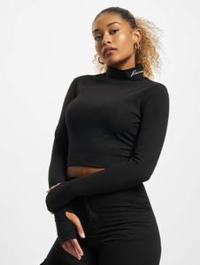 Sweat-shirt stretch en coton noir pour femme, de la marque Modern Rocawear.
