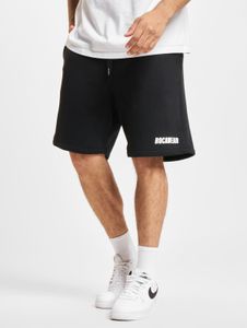Short d'été Rocawear pour homme, en coton noir, avec cordon de serrage et poches.