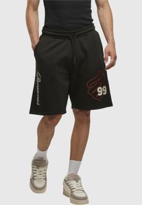 bequeme Rocawear Herren Shorts Reißverschluss Taschen mit Baumwolle Schwarz