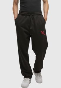 bequeme Rocawear Herren Hose Kordelzug Straight Fit mit Baumwolle Schwarz