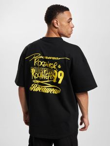 lässiges Rocawear Herren T-Shirt Oversize mit Baumwolle Schwarz