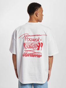 sportliches Rocawear Herren T-Shirt Oversize mit Baumwolle Weiß