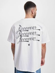 sportliches Rocawear Herren T-Shirt Oversize 240 g/m² mit Baumwolle Weiß