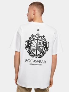 sportliches Rocawear Herren T-Shirt Oversize 240 g/m² mit Baumwolle Weiß