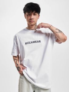 lässiges Rocawear Herren T-Shirt Oversize 240 g/m² mit Baumwolle Weiß