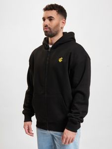moderner Rocawear Herren Hoodie Reißverschluss Taschen mit Baumwolle Schwarz