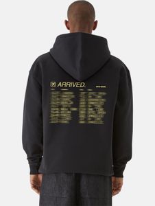 moderner 9N1M SENSE Herren Hoodie Oversize 350 g/m² mit Baumwolle Schwarz